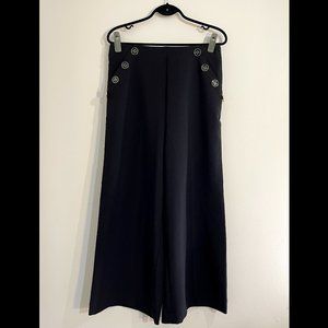 BLACK TORRID 10R Wide-Leg Pants w/ Gold Buttons